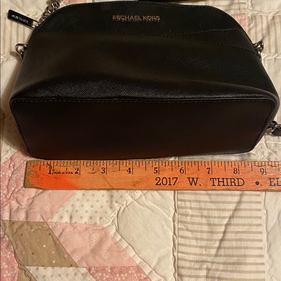 New Michael Kors Crossbody Black Silver accents - Picture 6 of 8